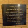 Dedication plaque for Link Uo founders Coral Edwards and Peter Read